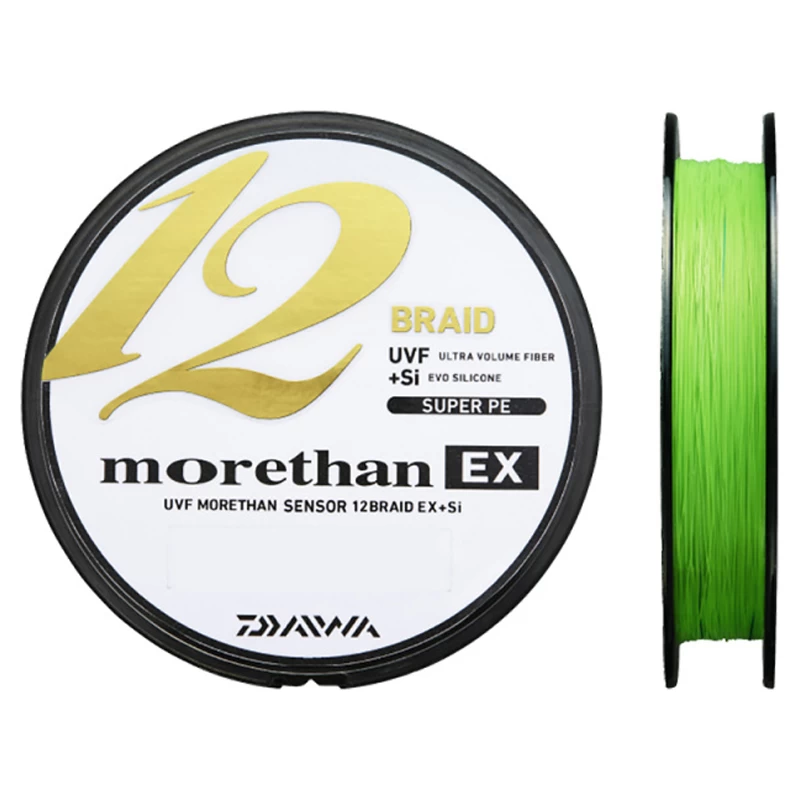 Daiwa Morethan 12 Braid 135m Lime Green 3 Daiwa Morethan 12 Braid 135m Lime Green