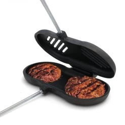 Coghlans Cast Iron Double Broiler -Angelrollen CG2046 3