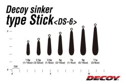 Decoy DS-6 Sinker Type Stick 9 Decoy DS-6 Sinker Type Stick -Angelrollen DY DS6STSr 4