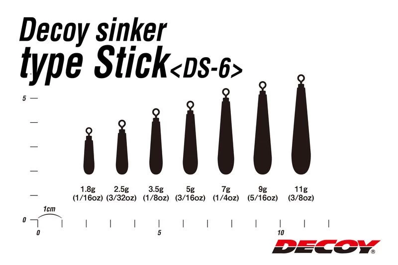 Decoy DS-6 Sinker Type Stick 6 Decoy DS-6 Sinker Type Stick - Image 4
