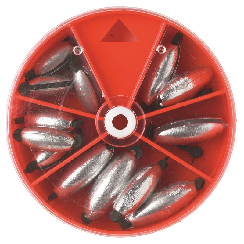 Kinetic Rubber Core Zinc Sinkers Assortment 3 Kinetic Rubber Core Zinc Sinkers Assortment