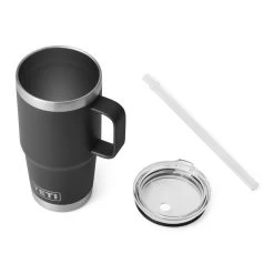 Yeti Rambler 25 Oz Straw Mug - Black -Angelrollen SKU 0326 BLK 4