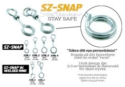 SvartZonker Snap Mit Ring (5-pack) 7 SvartZonker Snap Mit Ring (5-pack) -Angelrollen SZ112102r 3